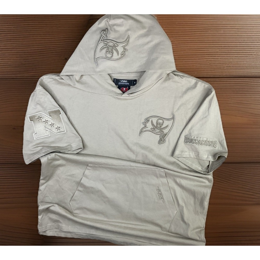 Tampa Bay Buccaneers Hoodie Sweatshirt Pro Standard Luxury Athletic Patches Sz S